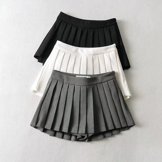 High Waist Pleated Pickleball Skirt for Women